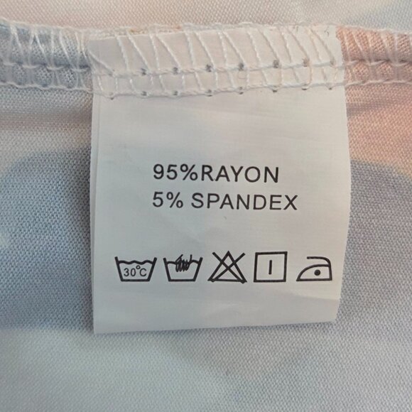 Women's Bold Abstract Multicolor Print V-Neck Blouse, 4XL - Picture 7 of 11